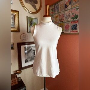 James Perse Sleeveless Mock Neck Top